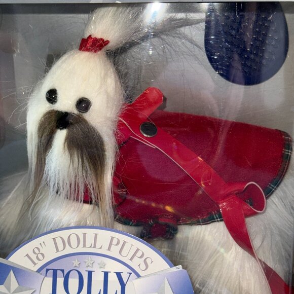 Tollytots Tolly Girl 18” Doll Pups Tulip 2003 English Toy Spaniel DOG or Maltese - Picture 4 of 16